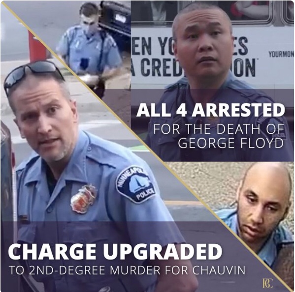 3 more cops charged in George Floyd death, other officer’s murder charge upgraded